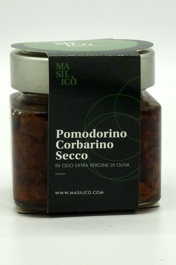 Pomodorino Corbarino Secco / Getrocknete Corbarino in Olivenöl Extra Vergine 190 g