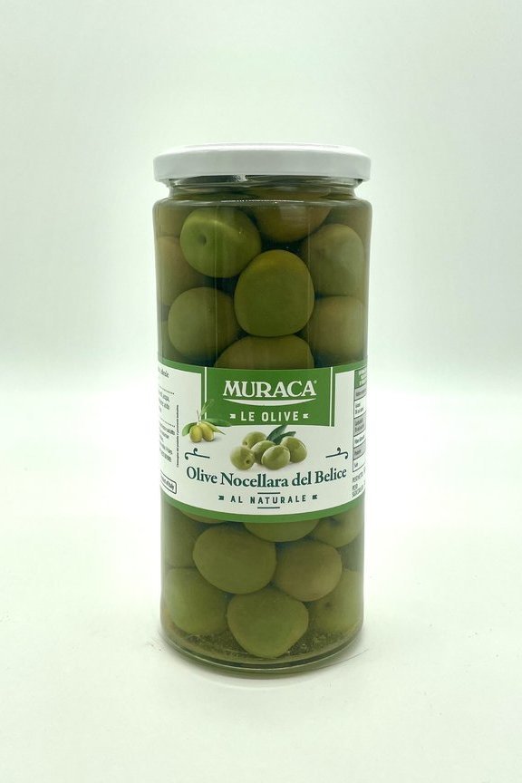 Muraca Olive Nocellara del Belice / Ganze grüne Oliven  580 ml