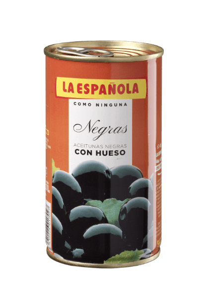 Negras schwarze spanische Oliven mit Kern 185 g
