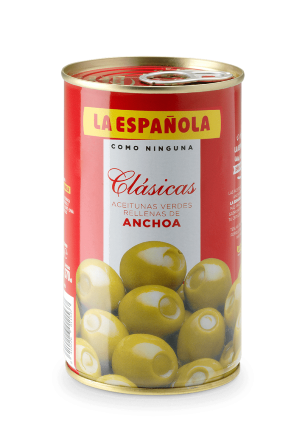 LaEspañola Clásicas grüne Oliven gefüllt mit  Sardellen 150 g